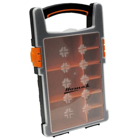 Homak Plastic Organizer w/ 9 Removable Bins HA01109225